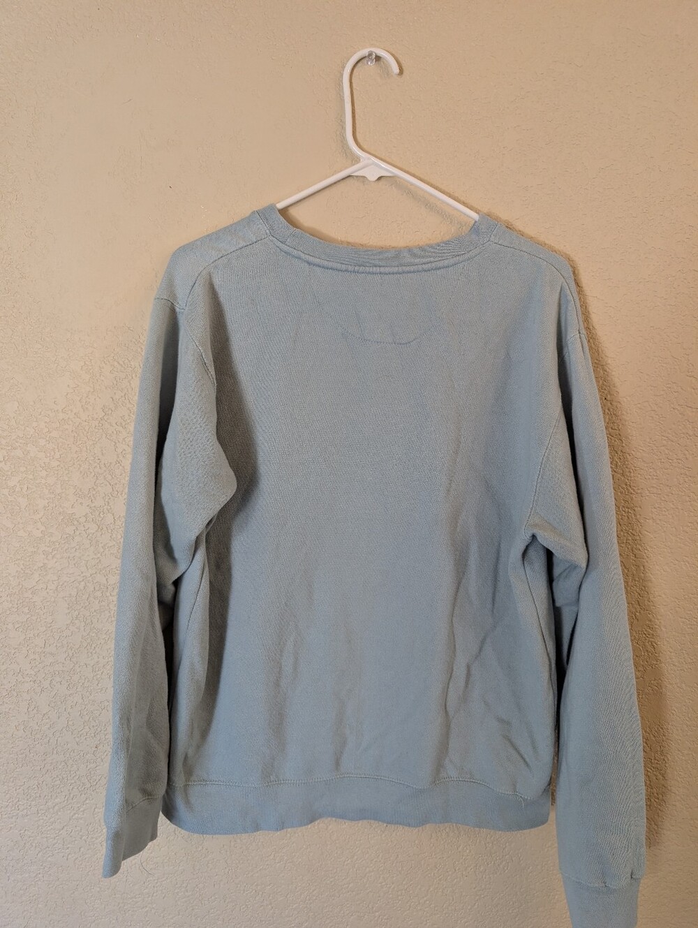 Beach Riot Small Pale Blue Crewneck Sweatshirt with White Palm Graphic - Picture 3 of 4